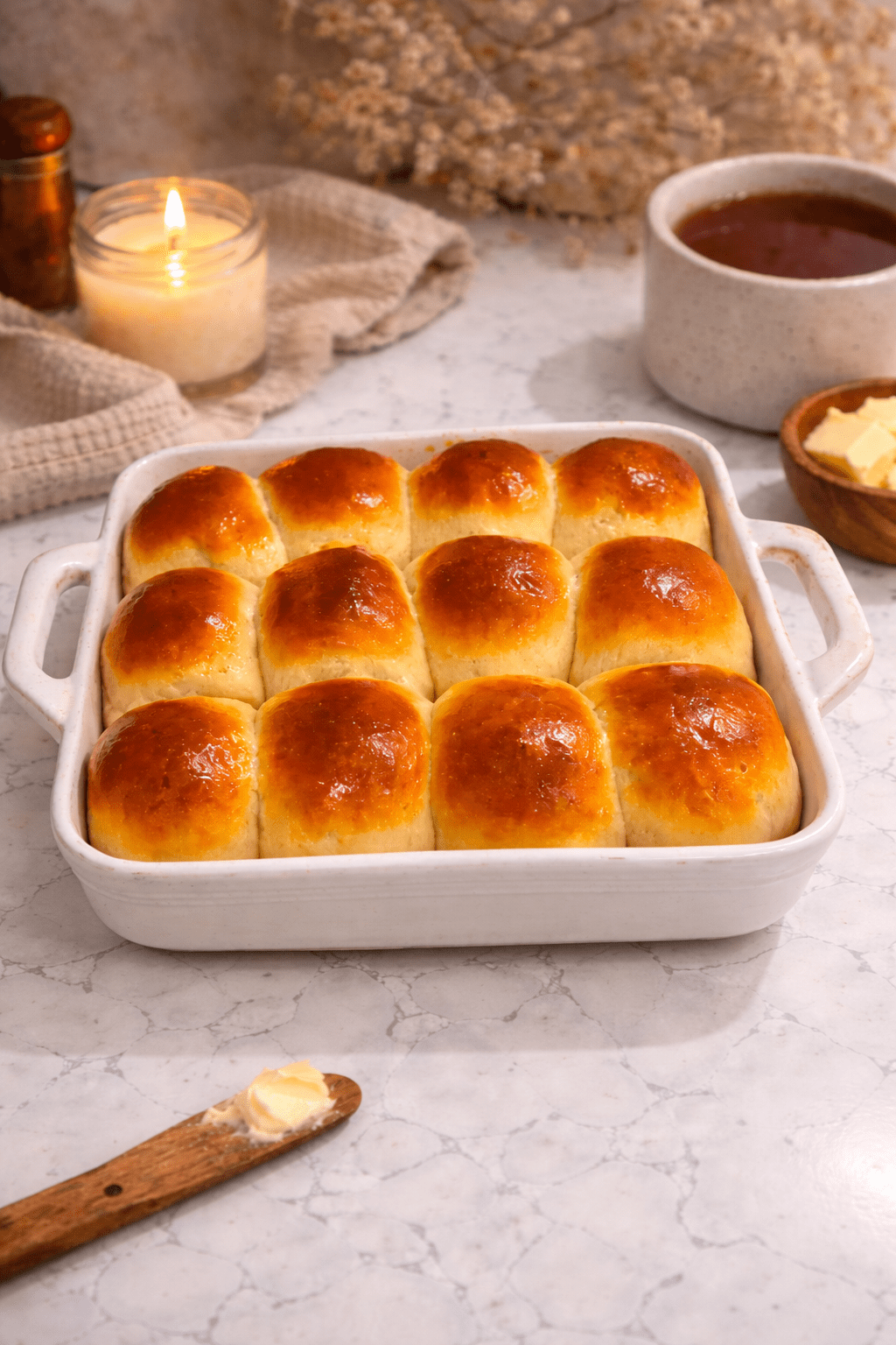 Sweet and Fluffy Dinner Rolls